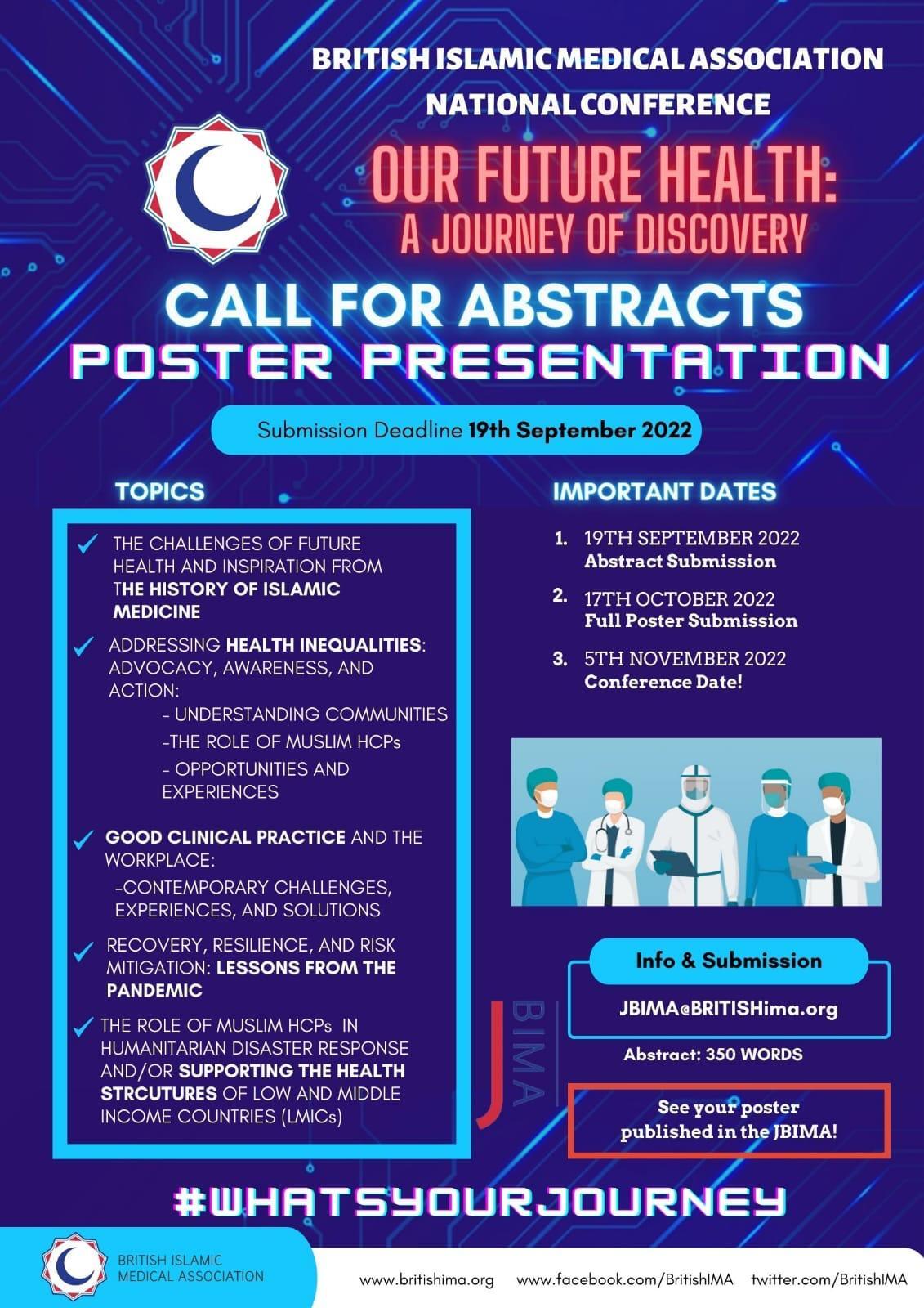 Call For Abstracts Poster Presentation FIMA